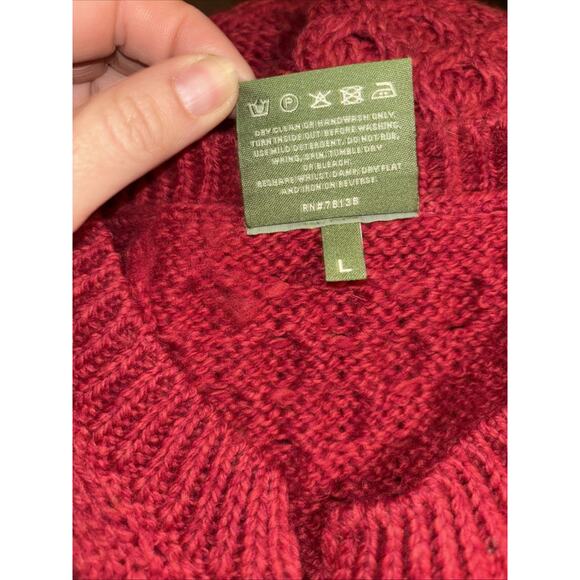 Shannon Woolen Mills 100% Merino Wool Button Long Sleeve Cardigan Size L - Picture 8 of 8